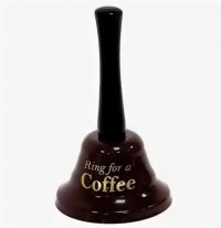 Колокольчик "Ring For Coffee" коричневый
